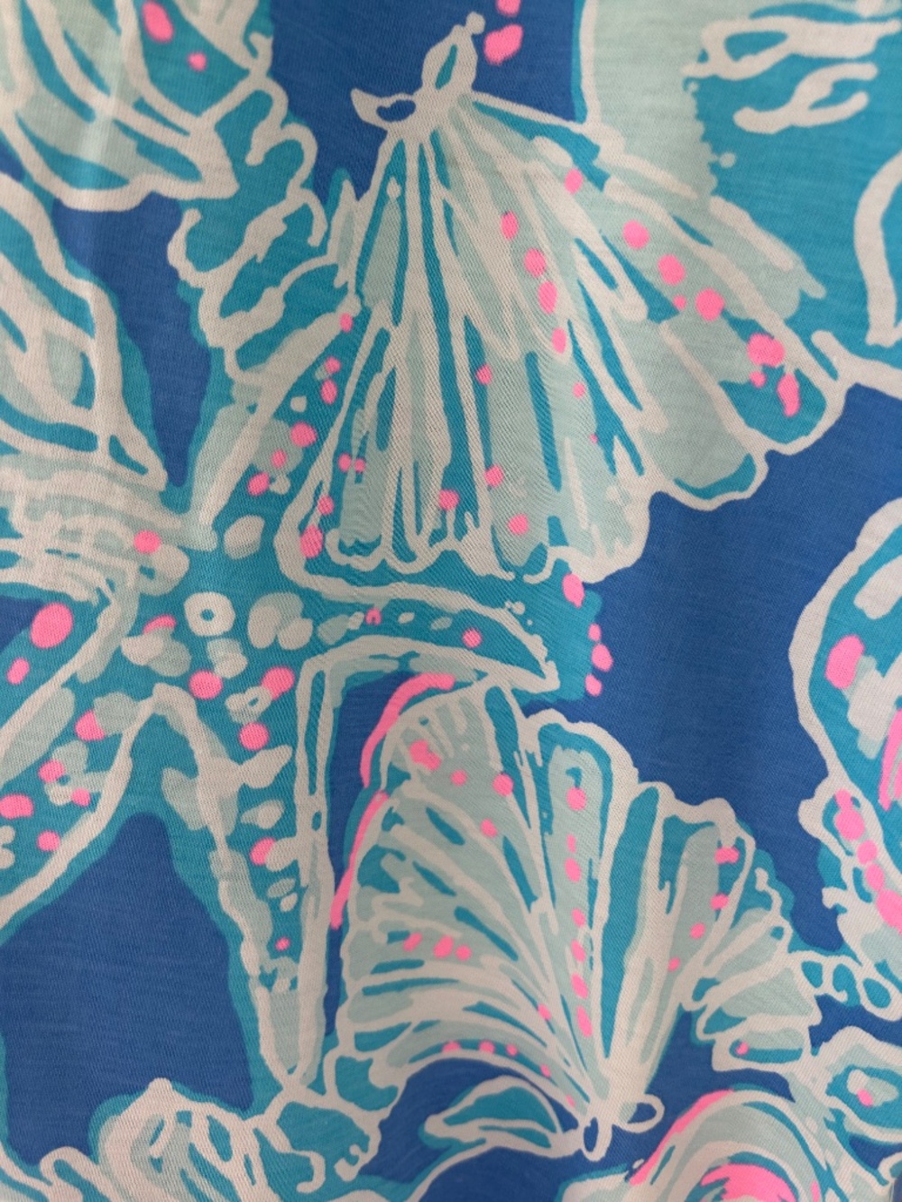 Lilly Pulitzer Amina Cap Sleeve Dress Blue Haven Pop Up Into The Deep XL - EUC - Picture 3 of 6